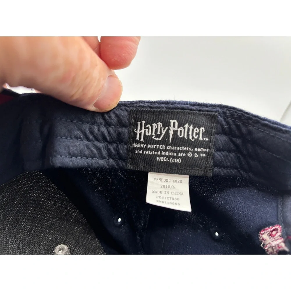 Harry Potter Gryffindor Hat Youth Strapback Adjustable Gray/Navy Cap OSFM